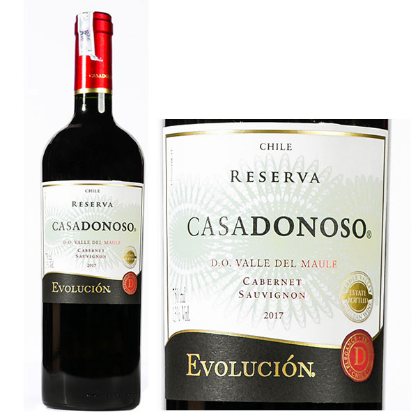 Rượu Vang Đỏ Casadonoso Evolucion Reserva Cabernet Sauvignon