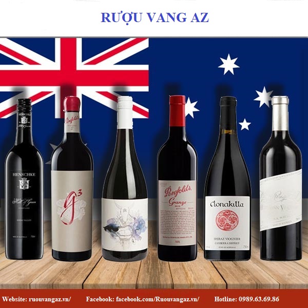 Những chai rượu vang Úc bán chạy nhất