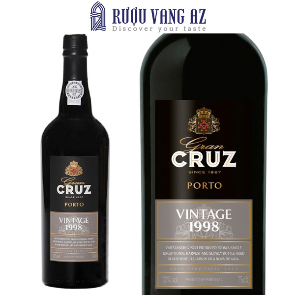 Rượu Vang Đỏ Porto Gran Cruz 1998