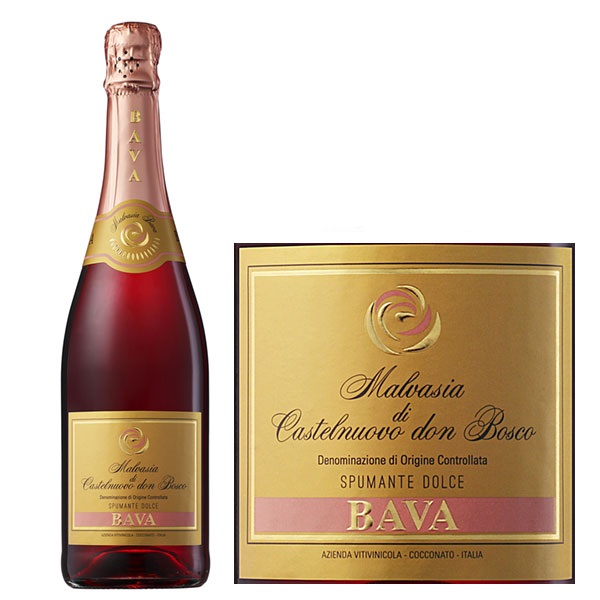 Rượu Vang Sủi Bava Malvasia Rose Spumante Dolce