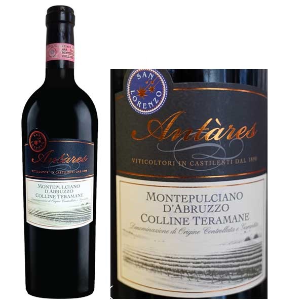 Rượu Vang Đỏ Antàres Montepulciano D’Abruzzo