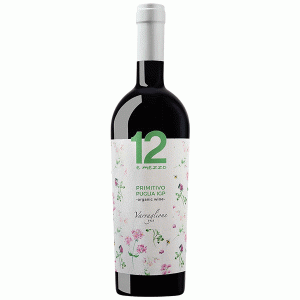 Rượu Vang Ý 12 E Mezzo Primitivo Puglia Organic