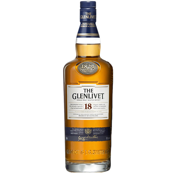 Rượu Single Malt Whisky The Glenlivet 18 Years Old